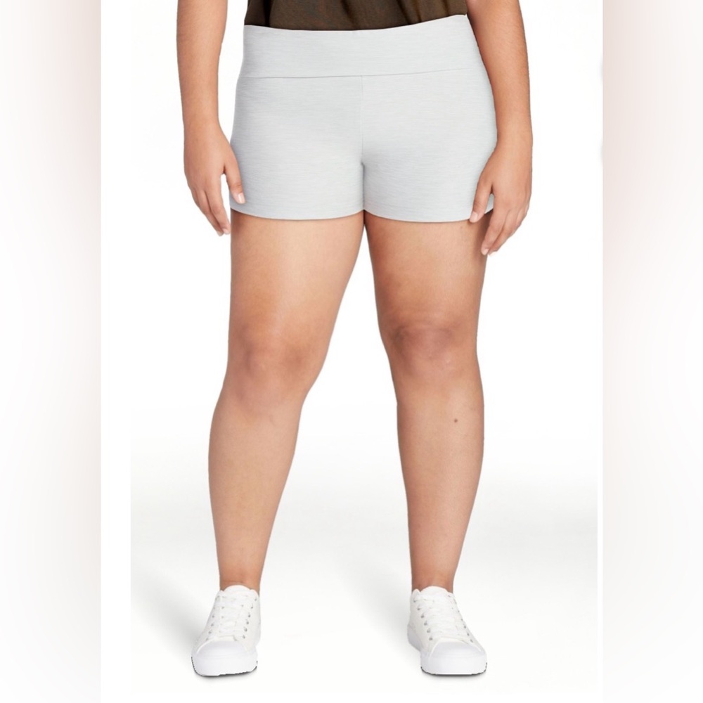 No Boundaries Faux Sueded Jersey Shorty Shorts 3'' Inseam Gray Size L/XL Active